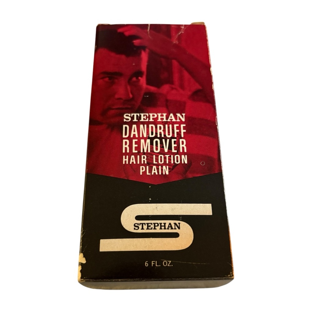 Stephan Dandruff Remover Hair Lotion Plain Oil 6 Fl. Ounce Glass Bottle Rare